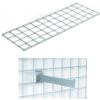 Global Industrial™ 48"X12" Wire Shelves With Brackets Package Of 2