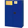 Global Industrial Acid Corrosive Cabinet, Self Close Double Door 45 Gallon, 43"W x 18"D x 65"H