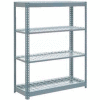 Global Industrial™ Heavy Duty Shelving 48"W x 12"D x 72"H With 4 Shelves - Wire Deck - Gray