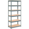 Global Industrial&#153; Extra Heavy Duty Shelving 36&quot;W x 18&quot;D x 72&quot;H With 6 Shelves, Wood Deck, Gry