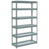 Global Industrial Extra Heavy Duty Shelving 48"W x 12"D x 72"H With 6 Shelves, Wire Deck, Gry