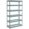 Global Industrial Extra Heavy Duty Shelving 48"W x 24"D x 72"H With 6 Shelves, Wire Deck, Gry