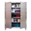 Strong Hold® Heavy Duty Storage Cabinet 46-244SS - Stainless Steel 48 x 24 x 78