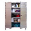 Strong Hold&#174; Heavy Duty Storage Cabinet 56-244SS - Stainless Steel 60 x 24 x 78