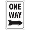 Aluminum Sign -  One Way Right Arrow - .063&quot; Thick, TM23H