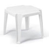 Grosfillex&#174; Stacking Outdoor End Table - White - Pkg Qty 30