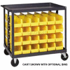 Quantum QRC-4D Mobile Bin Cart 4 Rails, 36"L x 24"W x 35-1/2"H