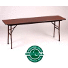 Correll Folding Table - Laminate - 18 X 72 - Walnut