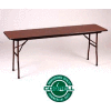 Correll Folding Table - Laminate - 18 X 96 - Walnut