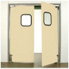 Aleco® 7'0" x 8'0" Twin Panel Light Duty Beige Impact Door 431362