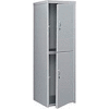 Pucel Heavy Duty Extra Wide Welded Steel Locker Double Tier 24x24x74 2 Door Gray