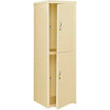 Pucel Heavy Duty Extra Wide Welded Steel Locker Double Tier 24x24x74 2 Door Putty