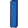 Pucel Heavy Duty Extra Wide Welded Steel Locker Single Tier 18x18x75 1 Door Blue