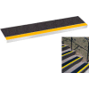Grit Surface Aluminum Stair Tread 7-1/2"D 36"W Glued Down Yellowblack