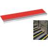 Grit Surface Aluminum Stair Tread 7-1/2"D 54"W Glued Down Grayred
