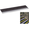 Grit Surface Aluminum Stair Tread 11"D 48"W Glued Down Grayblack
