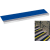 Grit Surface Aluminum Stair Tread 11"D 54"W Glued Down Grayblue