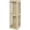 Pucel Heavy Duty Extra Wide Vented Steel Locker Single Tier 24x24x74 1 Door Putty