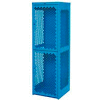 Pucel Heavy Duty Extra Wide Vented Steel Locker Single Tier 18x18x75 1 Door Blue