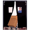 Aleco® 8' x 9' x 0.25" Twin Panel Black Flexible Impact Traffic Door 436051