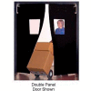 Aleco® 8' x 10' x 0.25" Twin Panel Black Flexible Impact Traffic Door 436057