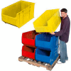 Quantum Hulk Plastic Stacking Bin QUS993YL 16-1/2 x 35-7/8 x 17-1/2 Yellow