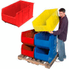Quantum Hulk Plastic Stacking Bin QUS997RD 23-7/8 x 35-7/8 x 17-1/2 Red
