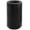 Fiberglass Waste Receptacle with Open Top - 45 Gallon Capacity Black - 7C-2436T-DC-34