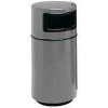 Fiberglass Trash Container with Dome Top - 25 Gallon Capacity Gray - 7C-1838T-PD-2