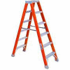 Louisville 8' Dual Access Fiberglass Step Ladder - 300 lb Cap. - FM1508