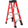 Louisville 4' Fiberglass Step Ladder - 375 lb Cap. - FS1404HD