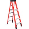 Louisville 6' Fiberglass Step Ladder - 375 lb Cap. - FS1406HD