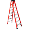 Louisville 8' Fiberglass Step Ladder - 375 lb Cap. - FS1408HD