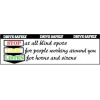 Banner, Drive Safety Stop Look Listen 3ft x 10ft