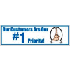 Banner, Our Customers Are Our #1 Priority, 3ft x 10ft