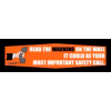 Banner, Read the Warning, 3ft x 10ft