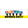 Banner, Teamwork Improves Safety, 3ft x 10ft