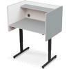 Balt® 89789 Height Adjustable Study Carrel - Gray
