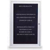 United Visual Products One-Door Indoor Letter Board - 18"W x 24"H