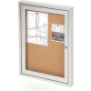 United Visual Products One-Door Outdoor Corkboard - 36"W x 36"