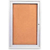 United Visual Products One-Door Indoor Corkboard - 36"W x 36"