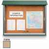 United Visual Products Sliding-Door Outdoor Message Center - 52"W x 40"H - Sand