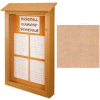 United Visual Products Single-Door Outdoor Message Center - 26"W x 42"H - Sand