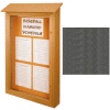 United Visual Products Single-Door Outdoor Message Center - 26"W x 42"H - Woodland Green