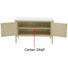 72" Cabinet Center Shelf-Tan