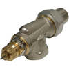 Radiator or baseboard valve body - 1 1/4" side mount, angle for 2-pipe steam