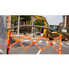 Multi-Gate Expandable Portable Barricade, Orange & White