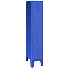 Pucel Extra Wide Welded Steel Lockers Double Tier 18x18x72 Blue