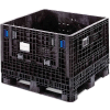 ORBIS GP4048-34 BulkPak Folding Bulk Shipping Container - 48"L x 40"W x 34"H, 2000 Lb. Cap. Black