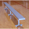 15' Aluminum Park Bench, Backless, Surface Mount